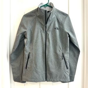 The North Face Women’s Windwall Softshell Waterproof Jacket, Heather Gra…